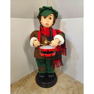 Telco Little Drummer Boy Animated Musical Christmas Doll Singing Tested Works